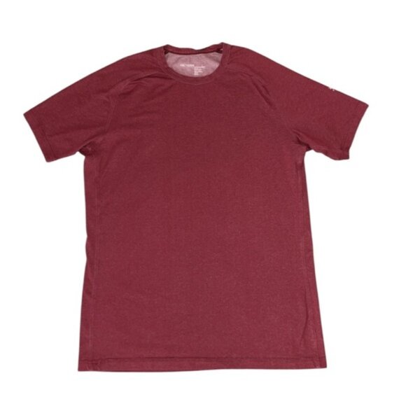 Arcteryx Mens Red Tee Shirt in Trim Fit Size Medium - Picture 1 of 6